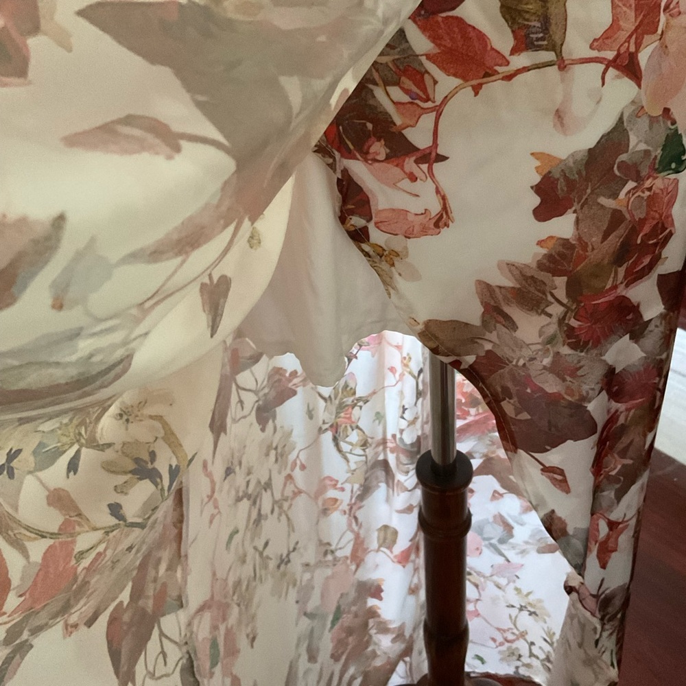 Hello Molly Floral Satin Halter Maxi Dress Size 2‎ New - Picture 4 of 5